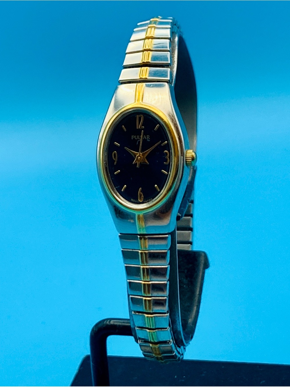 PULSAR By SEIKO 1N01-X057 Women’s Vintage Watch Stretch Band Working New Battery